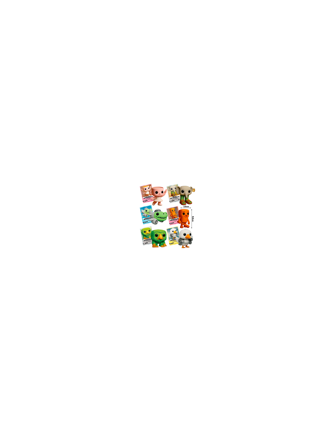 Skifidol Portachiavi 3D Italian Brainrot con Carta Promo – Edizione Limitata (Busina singola)