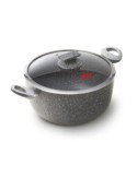 Casseruola Regina di Pietra 20 cm con Coperchio Vetro – Accademia Mugnano Induction