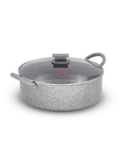 Tegame Tutti Insieme Stone 40 cm con Coperchio in Vetro – Accademia Mugnano