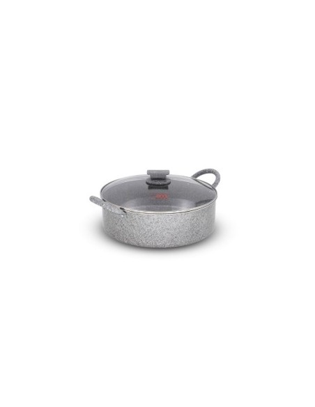 Tegame Tutti Insieme Stone 40 cm con Coperchio in Vetro – Accademia Mugnano