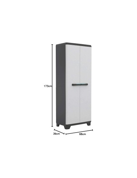Armadio Portascope Keter Linear Utility 68×39×173 cm – Resina Anti-Intemperie