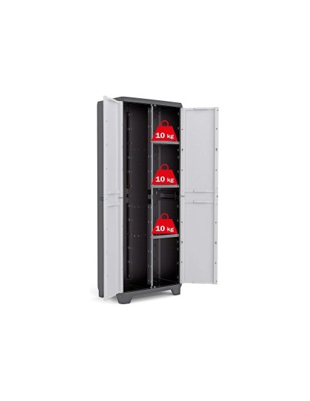 Armadio Portascope Keter Linear Utility 68×39×173 cm – Resina Anti-Intemperie
