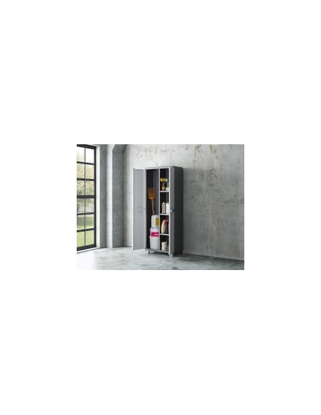 Armadio Portascope Keter Linear Utility 68×39×173 cm – Resina Anti-Intemperie