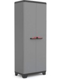 Armadio Alto Keter Stilo 3 Ripiani – 68x39x173 cm, in Resina, da Interno ed Esterno