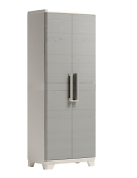 Armadio Alto Keter Stilo 68×39×173 cm in Resina con 3 Ripiani Regolabili e Maniglie Soft-Touch