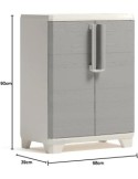 Armadio Alto Keter Stilo XL 68×39×182 cm in Resina con 4 Ripiani Regolabili e Maniglie Soft-Touch