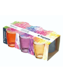 Set 6 Bicchieri Tognana Seoul 310 ml – Vetro Colorato Anti-UV, Ideale per la Tavola di Tutti i Giorni