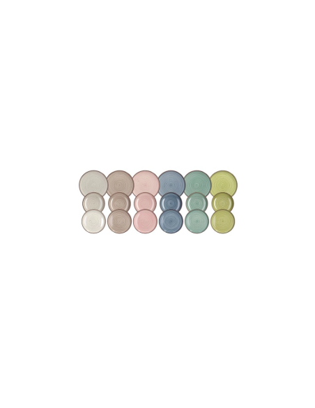 Servizio Piatti Tognana Urban Pastel 18 pezzi in Stoneware – Color Pastello