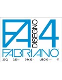 FABRIANO BLOCCO DA DISEGNO F4 24x33cm LISCIO