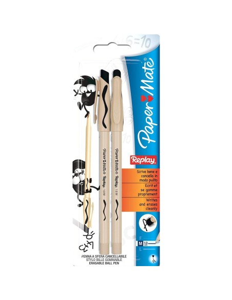 PAPER MATE REPLAY 2 PENNE NERE