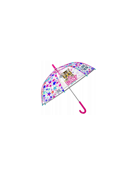 15655 OMBRELLO COOLKIDS MANUALE 45CM FUNNY CAT