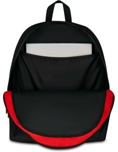 Zaino scuola Seven, Milan Advanced, Rosso e Nero, 29 litri, doppio scomparto, porta borraccia, scuola elementare