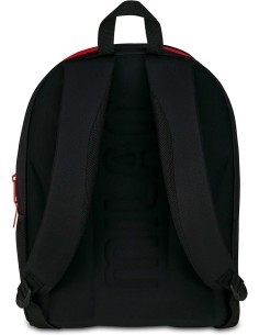 Zaino scuola Seven, Milan Advanced, Rosso e Nero, 29 litri, doppio scomparto, porta borraccia, scuola elementare