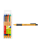 PENNE A SFERA A SCATTO POINTBALL STABILO CONF 4 PENNE, 4 COLORI