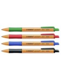 PENNE A SFERA A SCATTO POINTBALL STABILO CONF 4 PENNE, 4 COLORI