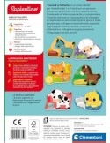 SAPIENTINO BABY 16850 CUCCIOLI IN FATTORIA, GIOCO EDUCATIVO MONTESSORI, PUZZLE SAGOMATI, 1-3 ANNI