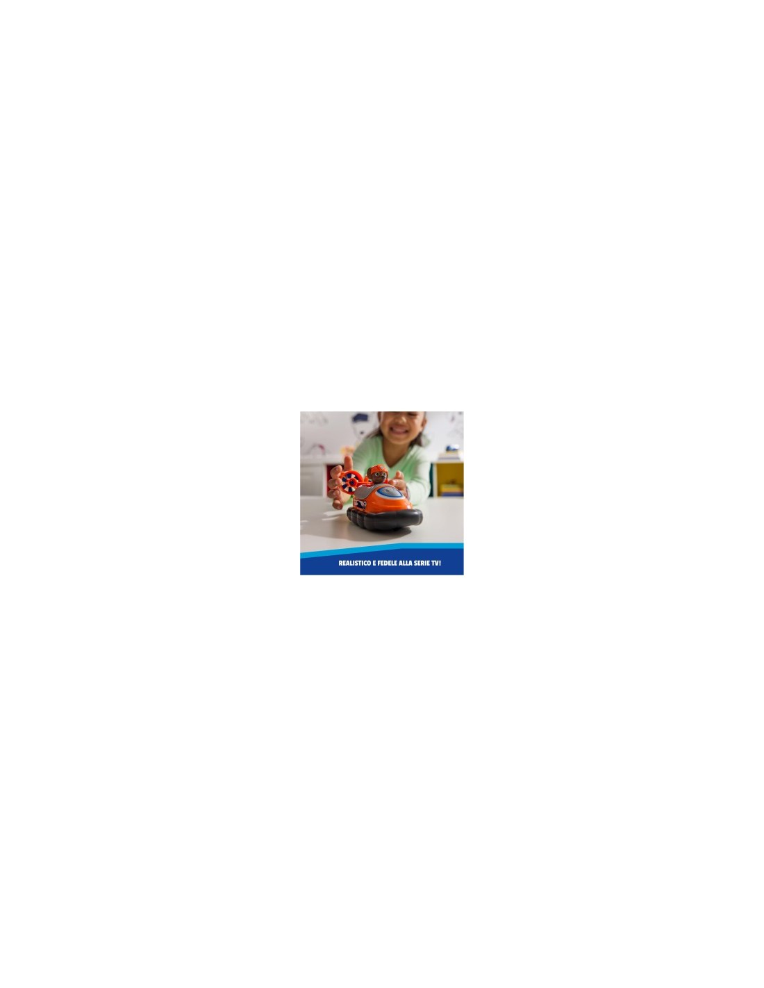 Paw Patrol Zuma Hovercraft Eco-Friendly con Figura – Veicolo da 13 cm