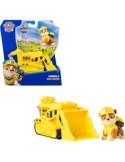 Paw Patrol Rubble Bulldozer Monster Truck – Veicolo con Figura e Ruote funzionanti