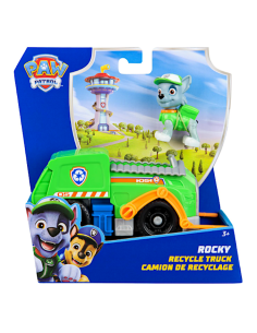 Paw Patrol Rocky Recycle Truck – Veicolo con Forche e Figura 13 cm