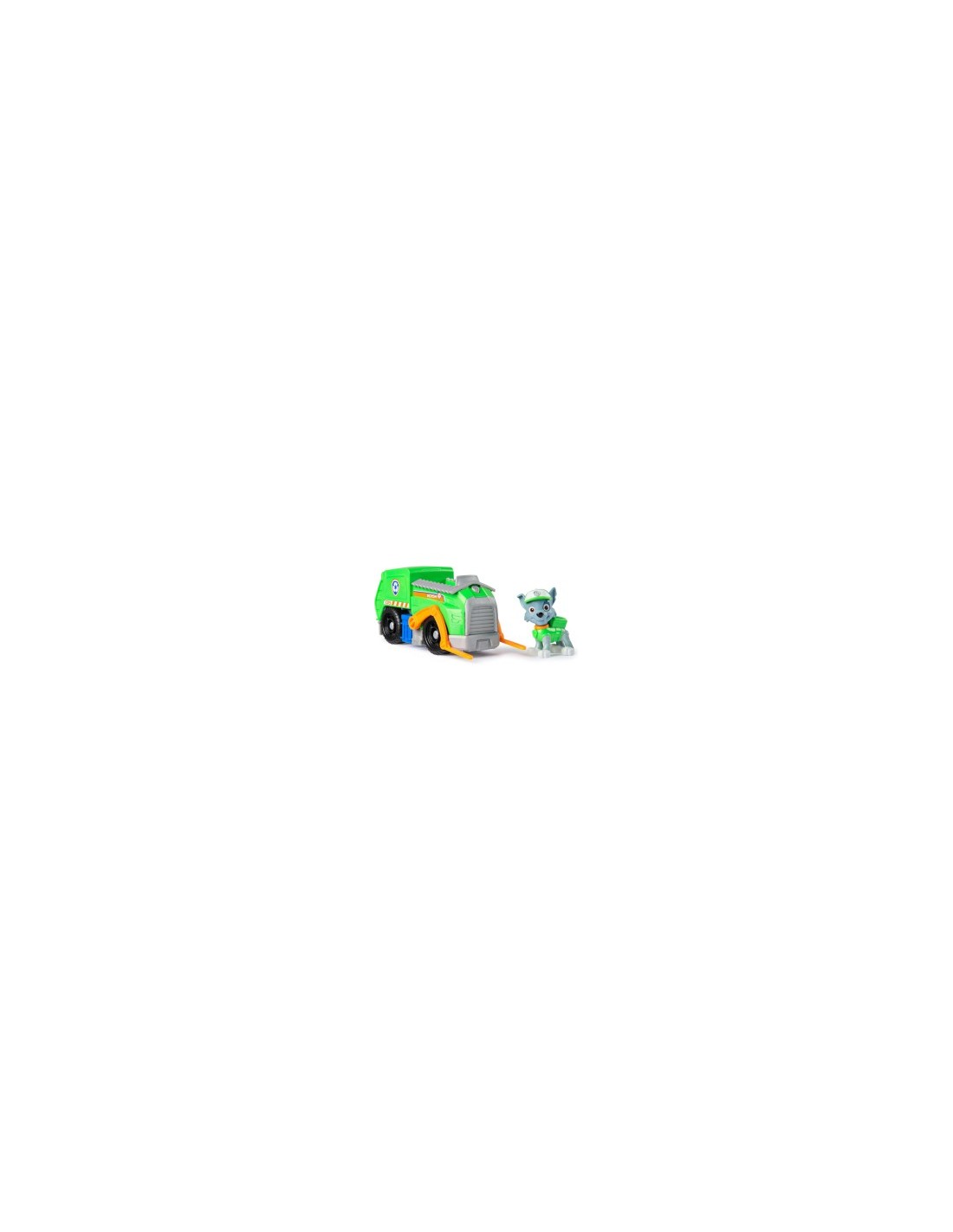 Paw Patrol Rocky Recycle Truck – Veicolo con Forche e Figura 13 cm