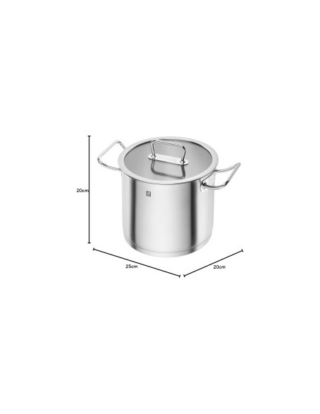 ZWILLING Pro Casseruola Alta 24 cm in Acciaio Inossidabile – 8,1 L