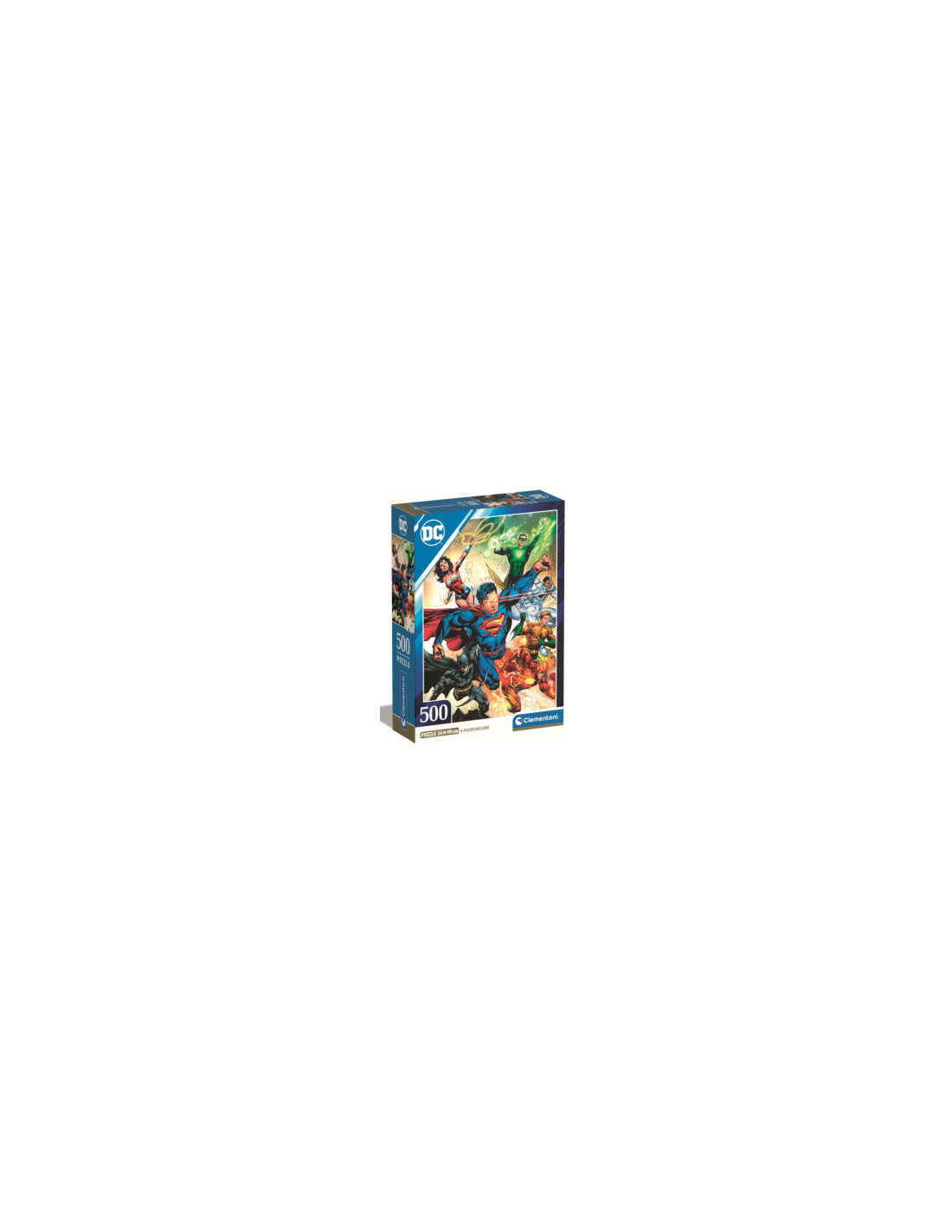 PUZZLE 500PZ CLEMENTONI CON POSTER SUPEREROI DC 35531