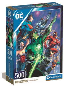 PUZZLE 500PZ CLEMENTONI CON POSTER SUPEREROI DC 35532