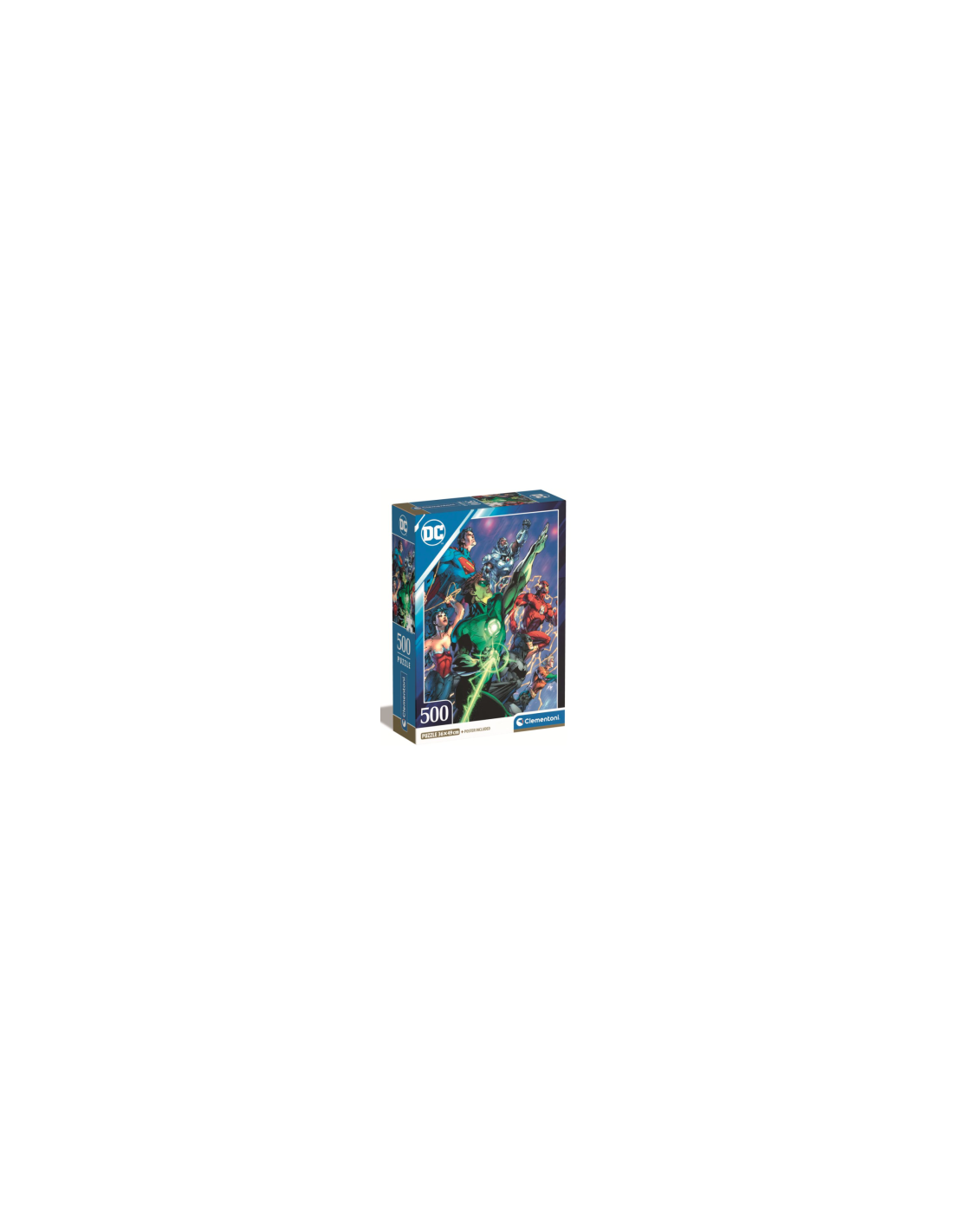 PUZZLE 500PZ CLEMENTONI CON POSTER SUPEREROI DC 35532