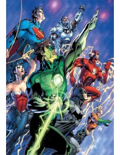 PUZZLE 500PZ CLEMENTONI CON POSTER SUPEREROI DC 35532