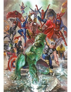 PUZZLE 500PZ CLEMENTONI CON POSTER SUPEREROI MARVEL 35546