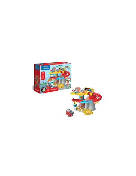 STAZIONE DEI POMPIERI CLEMENTONI BABY FIRE STATION 17559 , PISTA MACCHININE PER BAMBINI 18+ MESI
