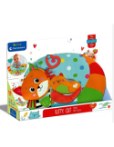 Cuscino Tummy Time per Neonati con Giochi Sensoriali – Cuore Mordicchioso e Gattino Frusciante