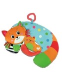 Cuscino Tummy Time per Neonati con Giochi Sensoriali – Cuore Mordicchioso e Gattino Frusciante