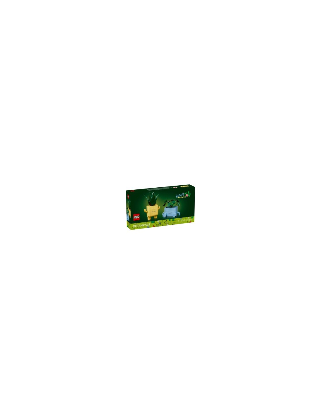 LEGO BOTANICALS 10349 PIANTINE FELICI, GIOCO CREATIVO, CON 2 VASI E FACCE INTERCAMBIABILI