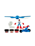 PLAYDOH G0555 CAPITAN AMERICA MOTO SLICER 3 VASETTI