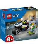 LEGO CITY 60455 MOTO DELLA POLIZIA, CON MINIFIGURE ED ACCESSORI, PER BAMBINI + 5 ANNI