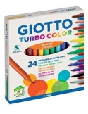 Giotto Turbo Color – Astuccio 24 Pennarelli Lavabili Punta Fine