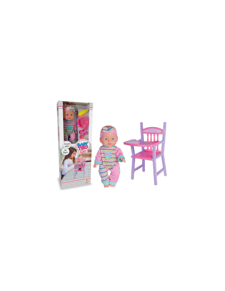 BABY TEO - BAMBOLA BEBE' CON SEGGIOLONE