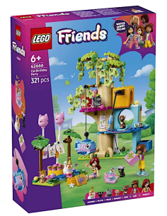 LEGO FRIENDS 42666 FESTA DI COMPLEANNO FELINA E CASA SULL'ALBERO, GIOCO CREATIVO + 6 ANNI