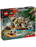 LEGO JURASSIC WORLD 76975 FUGA SUL FIUME DAL T-REX DINOSAURO A GIOCATTOLO +5 ANNI