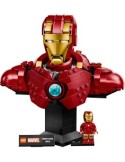 LEGO MARVEL 76327 BUSTO DI IRONMAN MK4 SUPEREROI, TESTA ROTANTE