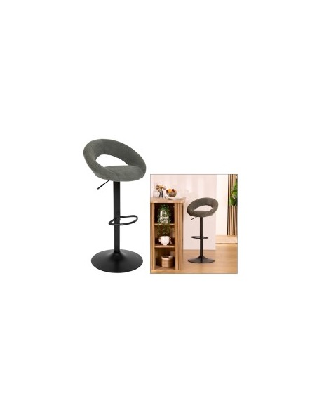 SGABELLO BAR 207338B SASHA VERDE H96CM PU/METALLO