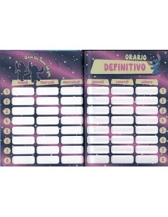 Seven, Diario, Agenda Scuola, Disney Stitch e Angel, 12 Mesi, 21 x 15 x 3 cm, Copertina Lucida Rigida