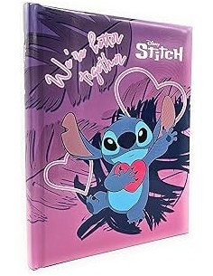 Seven, Diario, Agenda Scuola, Disney Stitch e Angel, 12 Mesi, 21 x 15 x 3 cm, Copertina Lucida Rigida