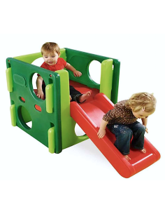 PICCOLA PALESTRA CON SCIVOLO LITTLE TIKES PALESTRA DI ATTIVITÀ JUNIOR, GIOCATTOLO DA GIARDINO, PER INTERNO ED ESTERNO