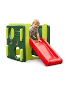PICCOLA PALESTRA CON SCIVOLO LITTLE TIKES PALESTRA DI ATTIVITÀ JUNIOR, GIOCATTOLO DA GIARDINO, PER INTERNO ED ESTERNO