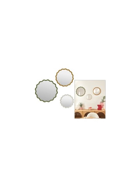 SET 3 SPECCHI 210439 JUDY PLASTICA ONDULATI
