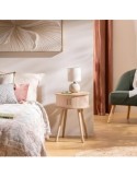 Comodino, 2 ante, crema, 54x40x40 cm, ATMOSPHERA CREATEUR D'INTERIEUR