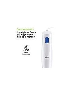 MINIPIMER MQ10201 CON ACCESSORI 450W 0,6LT MULTIQUICK1 su TreG Ingr...