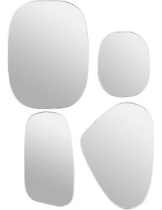 Specchio, plastica, Roman, 30x1.2x40 cm, set x4, ATMOSPHERA